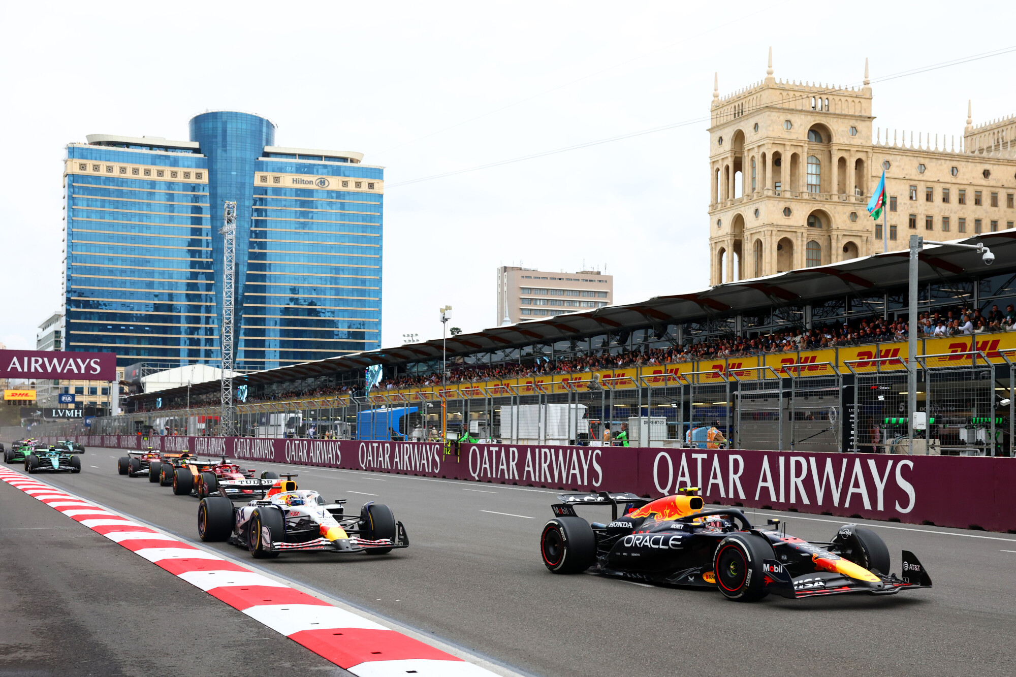 Tsunoda en Hadjar in Bakoe