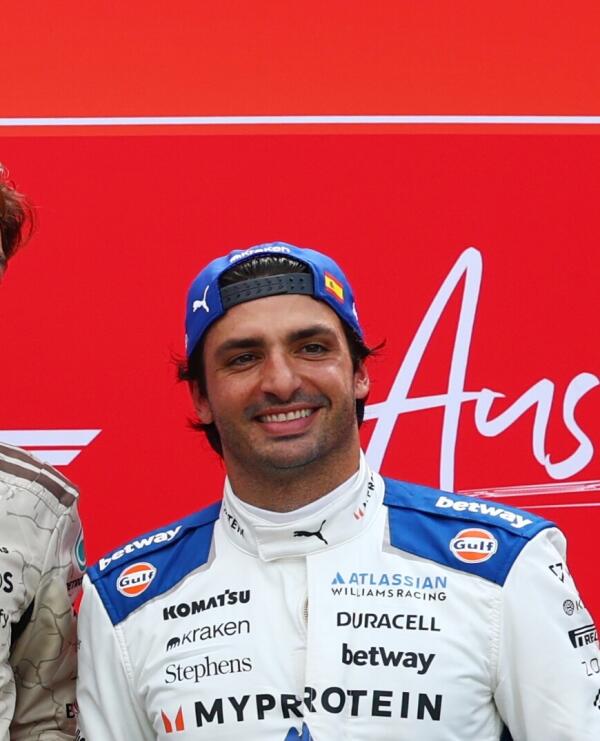 sainz podium Austin 2025