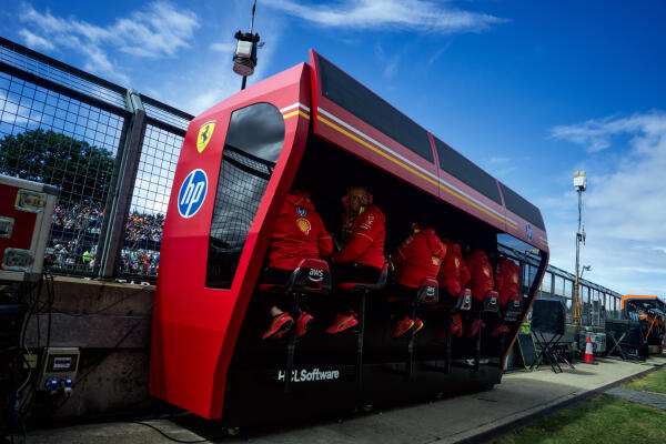 Ferrari pit wall silverstone