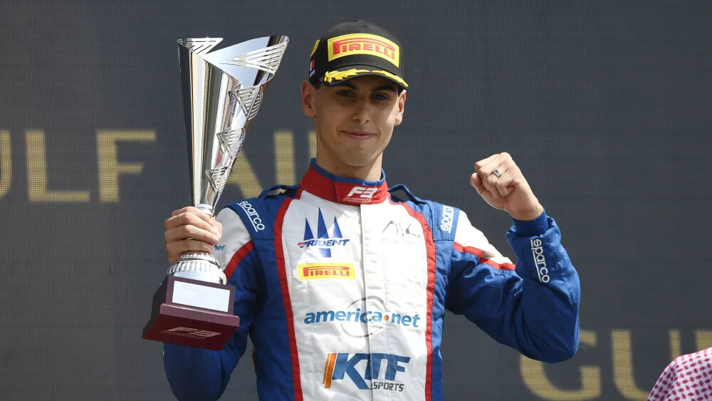 Gabriel Bortoleto podium Bahrein 2023