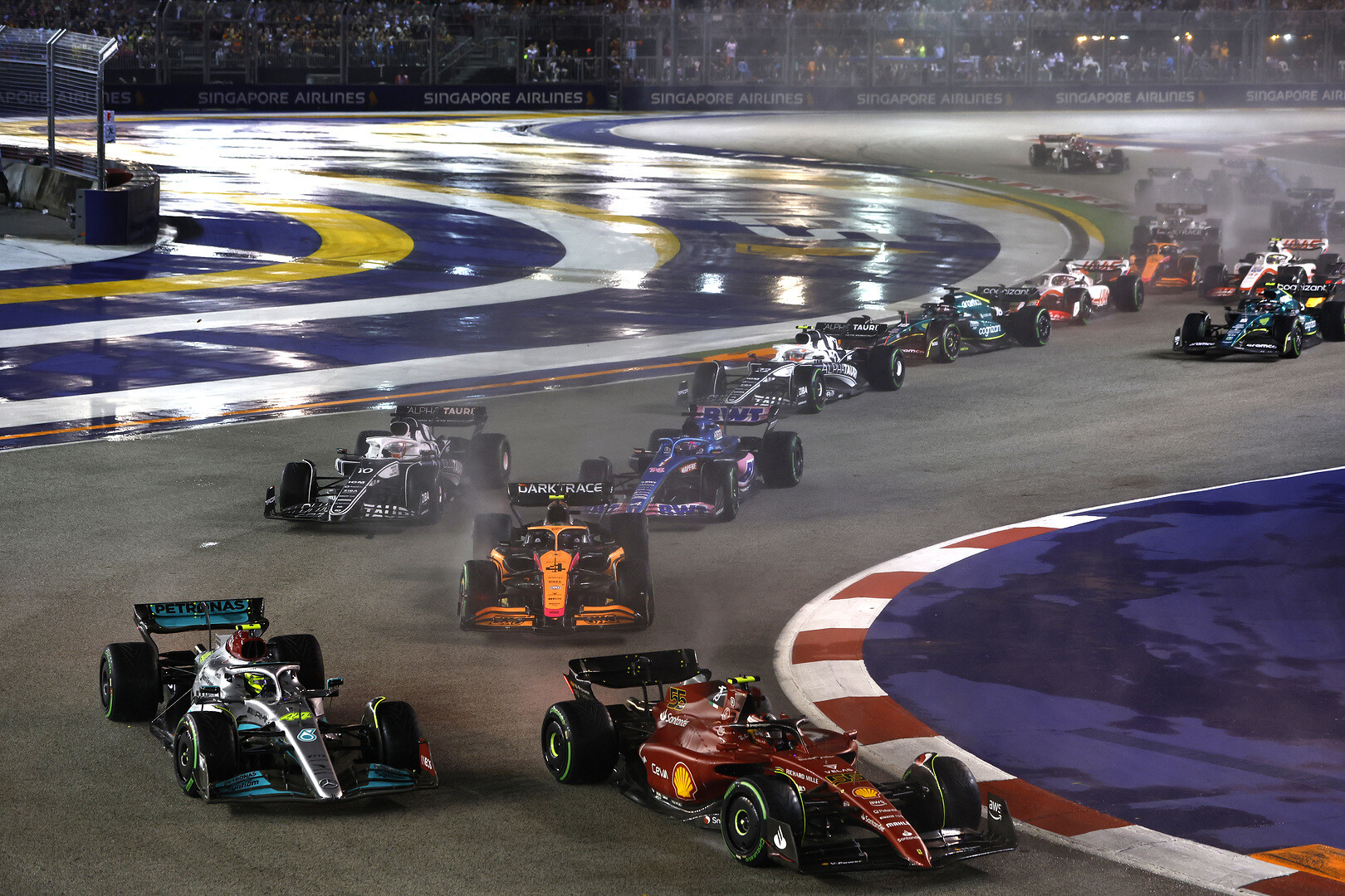 Mercedes Singapore race LAT Images