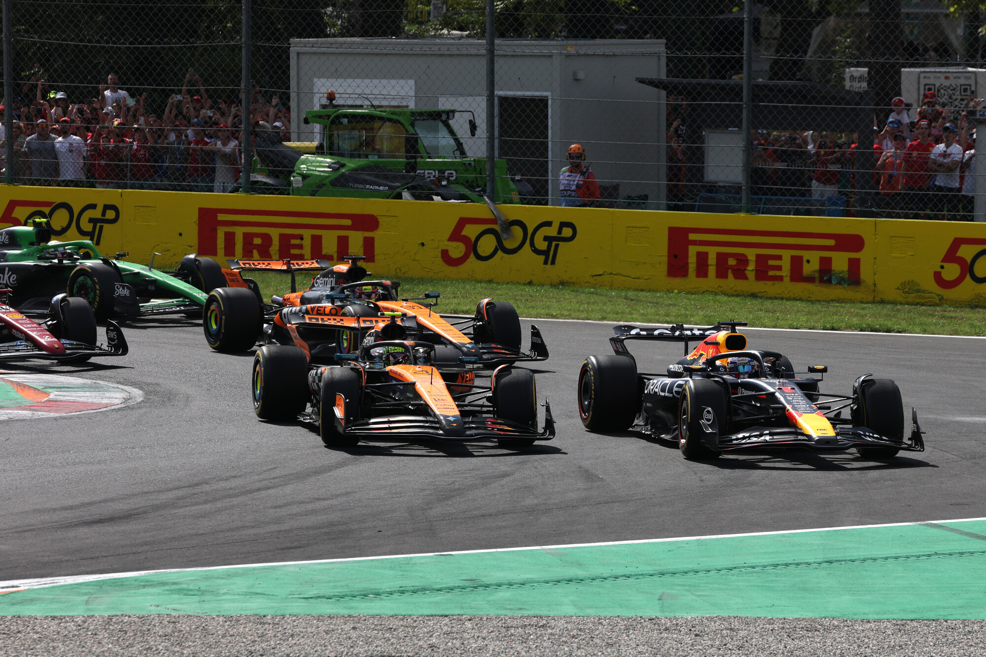 Max Verstappen, Lando Norris en Oscar PIastri - F1 Grand Prix van Italië 2025