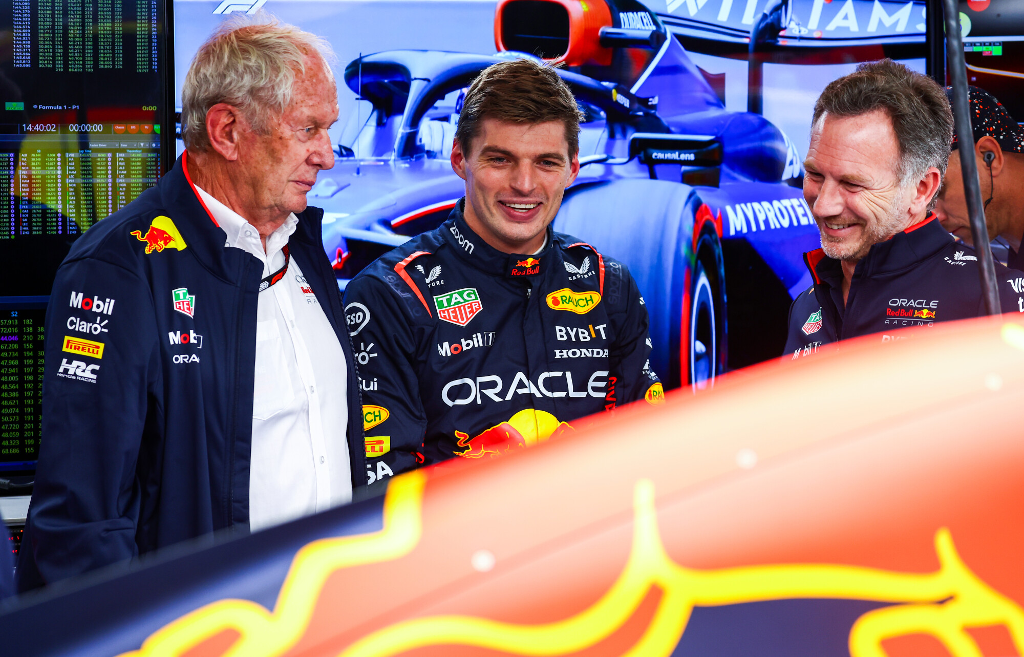 Red Bull België 2024 - Max Verstappen, Helmut Marko, Christian Horner