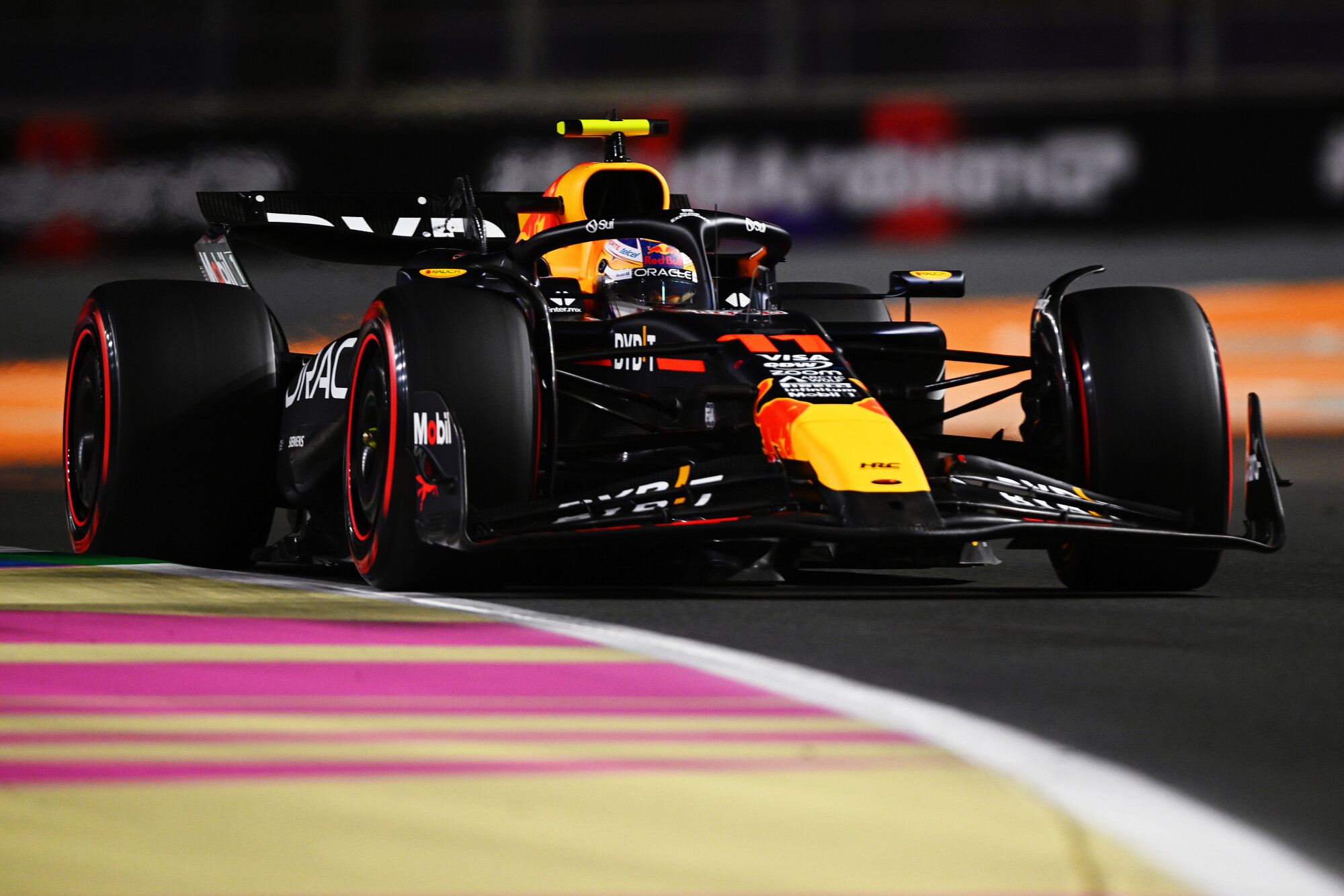 Sergio Pérez auto kwalificatie Saoedi-Arabië 2024