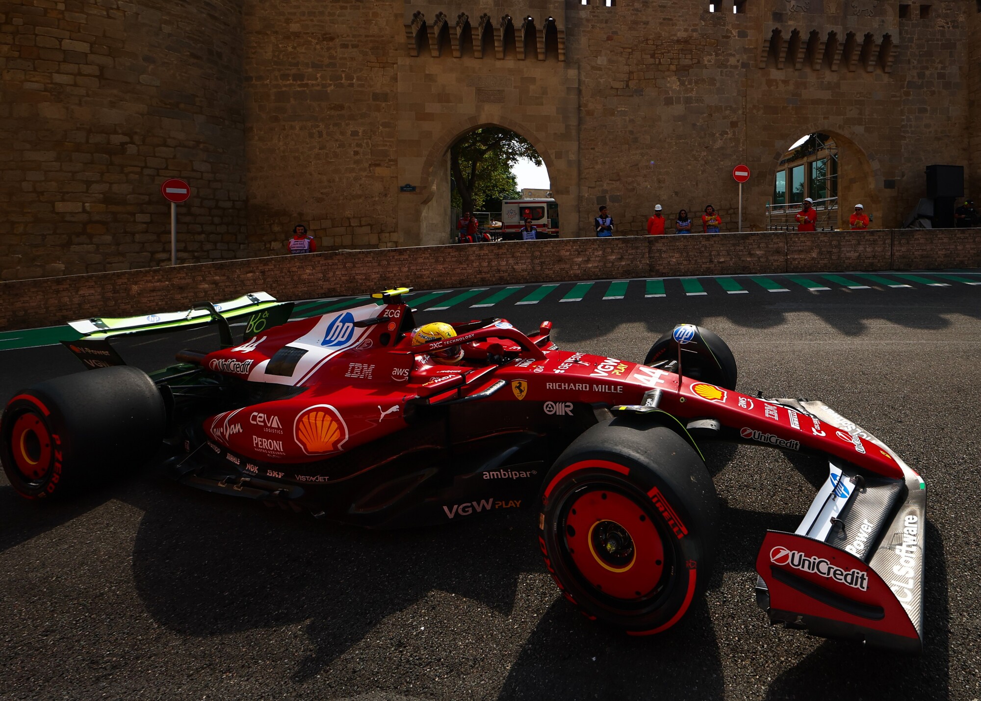 Lewis Hamilton Baku Ferrari 2025