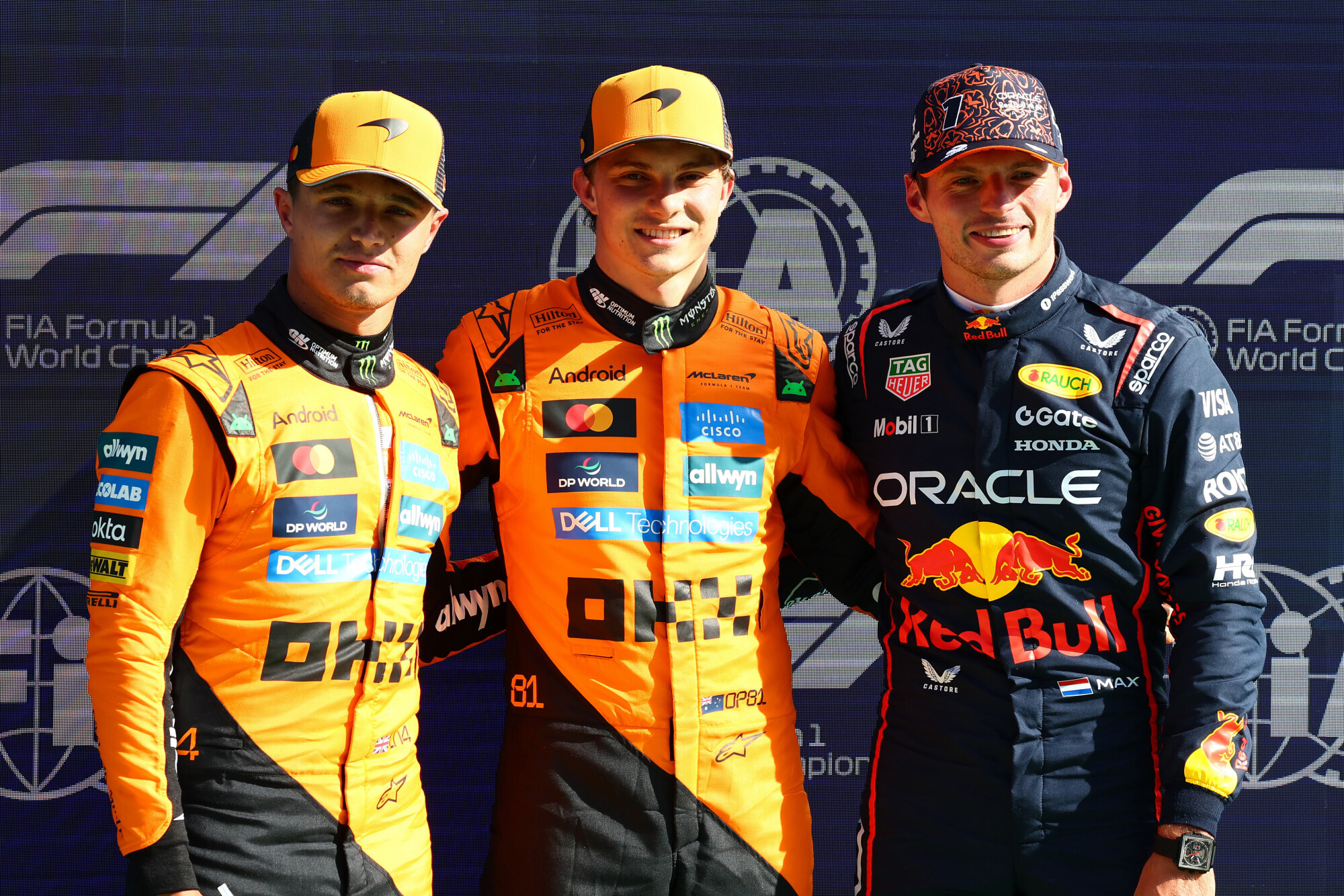 Lando Norris Oscar Piastri Mex Verstappen kwalificatie zaterdag Zandvoort Nederland 2025