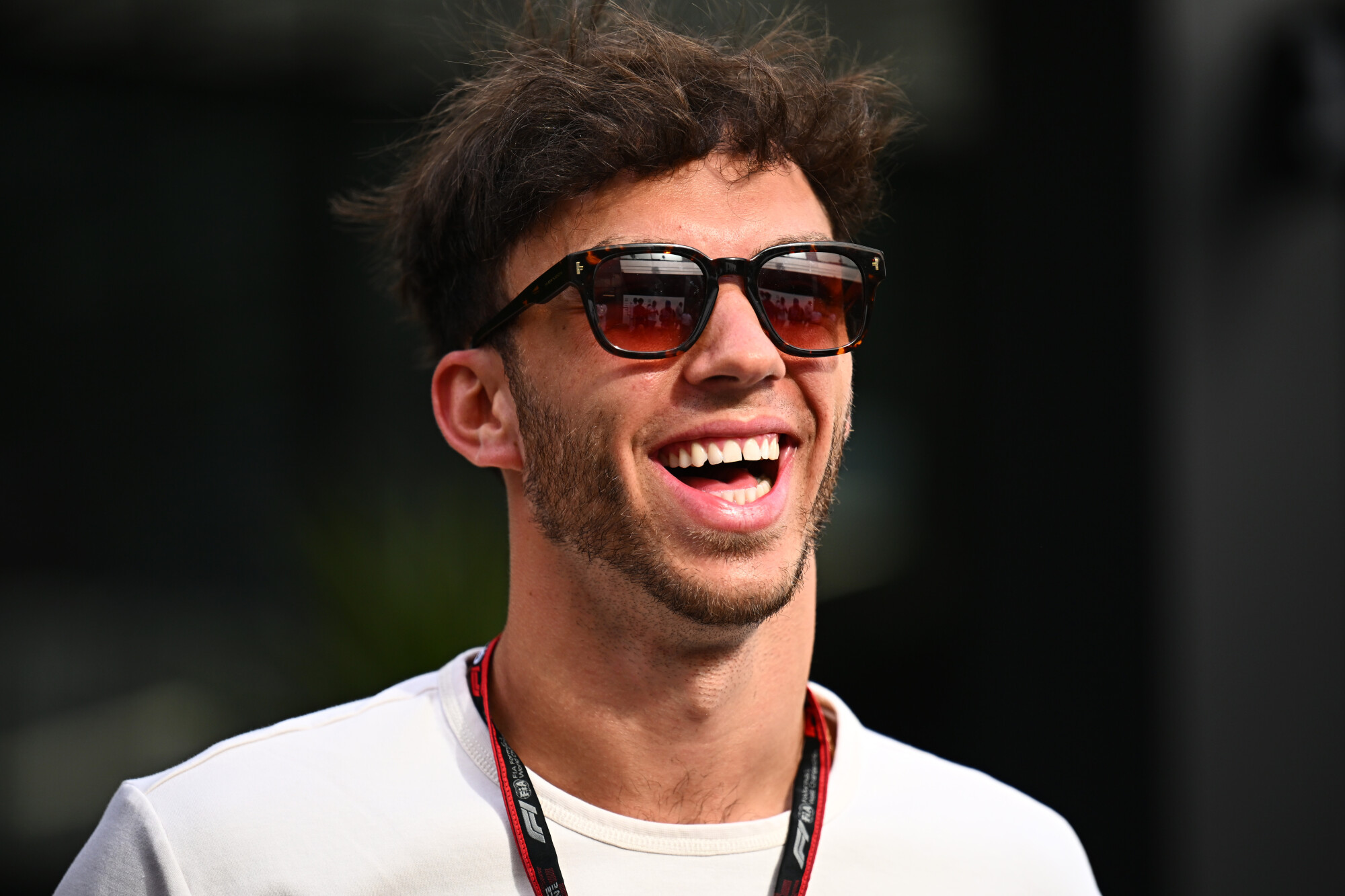 Pierre Gasly in de paddock Grand Prix Saoedi-Arabië 2022