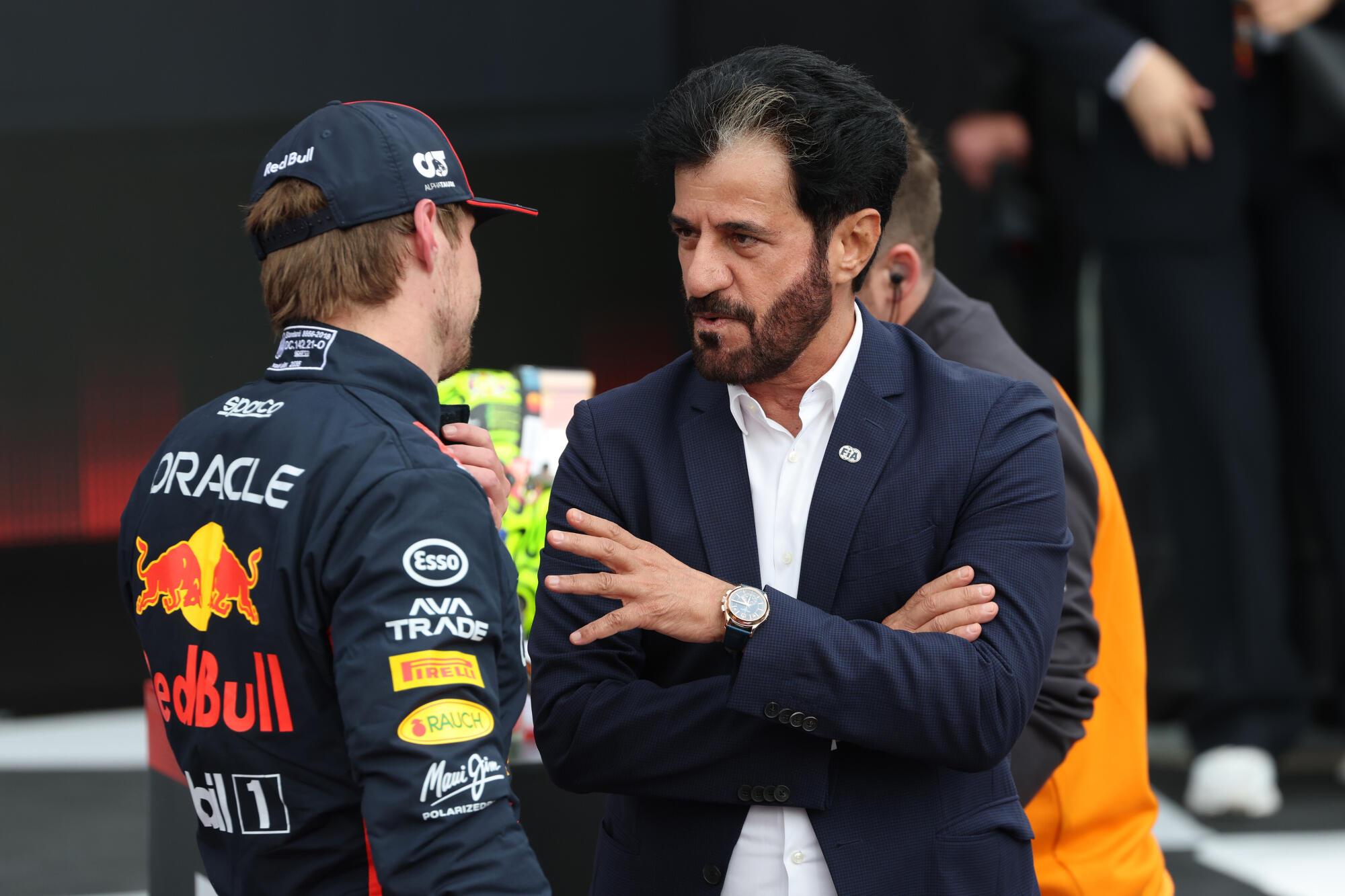 Max Verstappen Mohammed ben Sulayem race zondag Silverstone Engeland 2025
