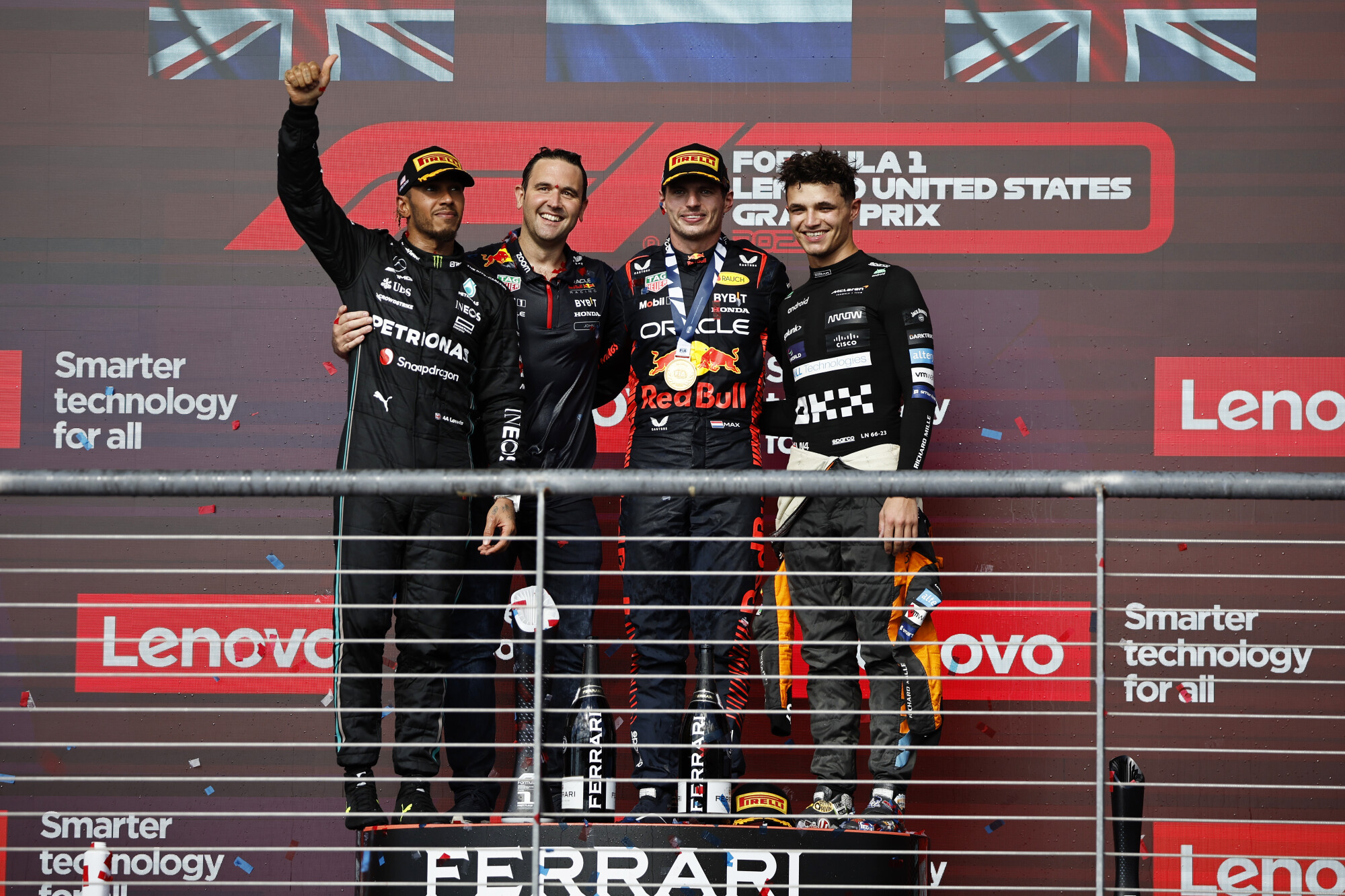 Podium Grand Prix Amerika Austin 2023