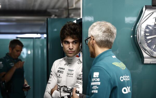 lance stroll mike krack vrijdag zandvoort 2023