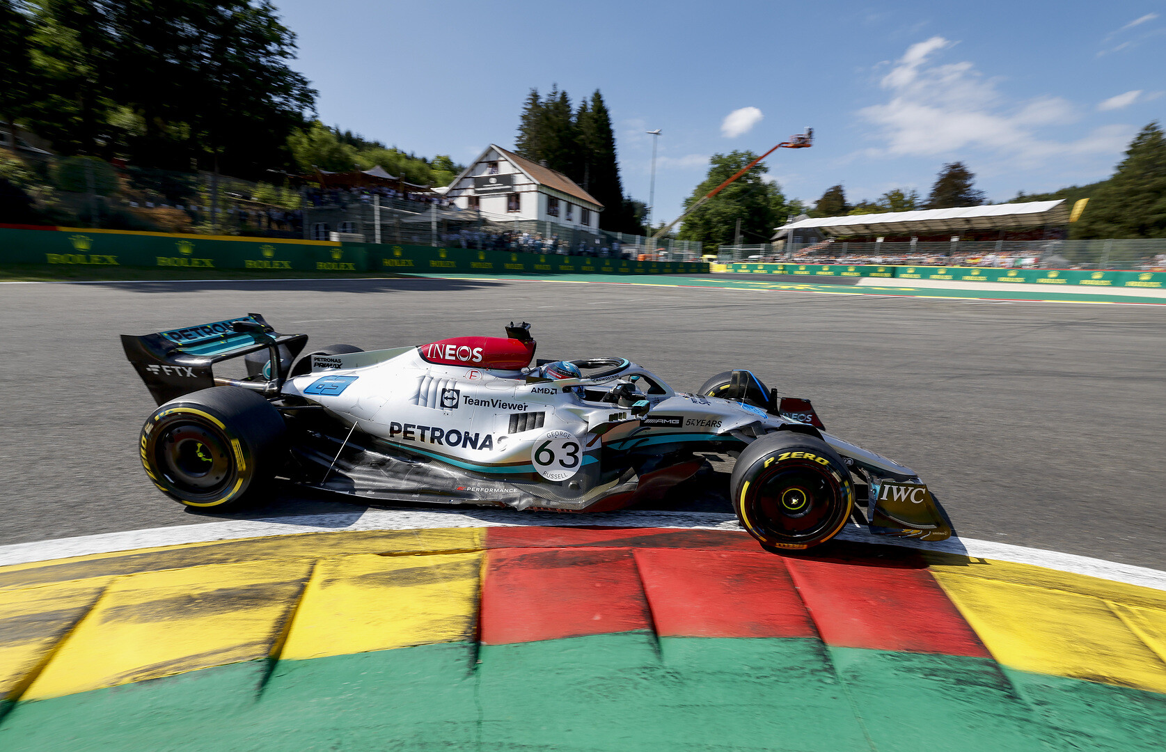 George Russell Mercedes Belgie race