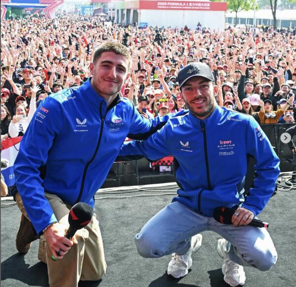 Jack Doohan en Pierre Gasly