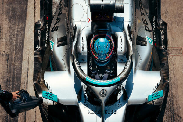 George Russell Mercedes Monza zaterdag