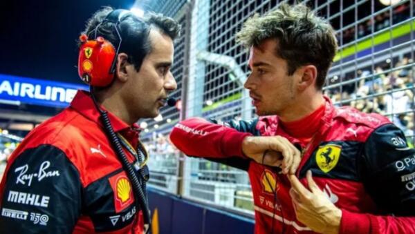 Leclerc en race-egnineer Xavi Marcos Padros