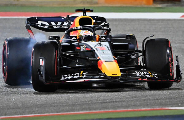 Max Verstappen tijdens de Bahrein GP 2022