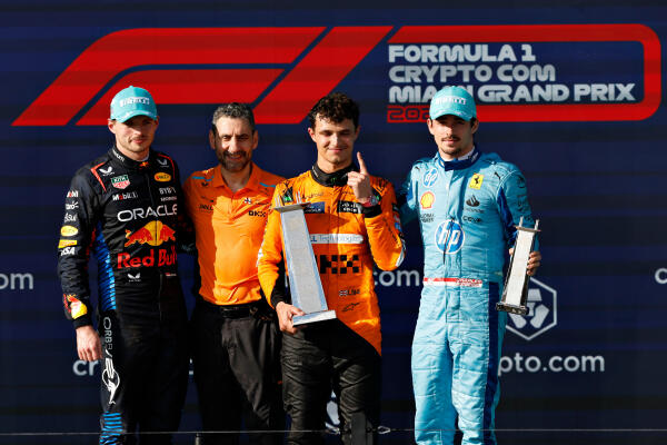 Verstappen, Stella, Norris, Leclerc Miami 2024