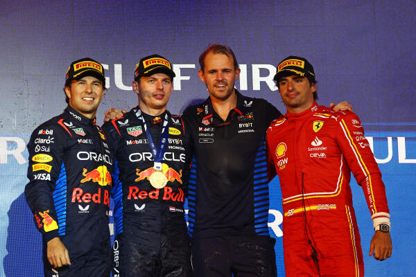 Carlos Sainz podium Bahrein 2024