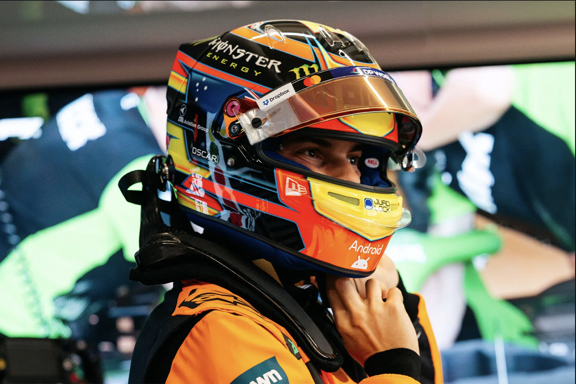 Oscar Piastri helm Zandvoort 2025