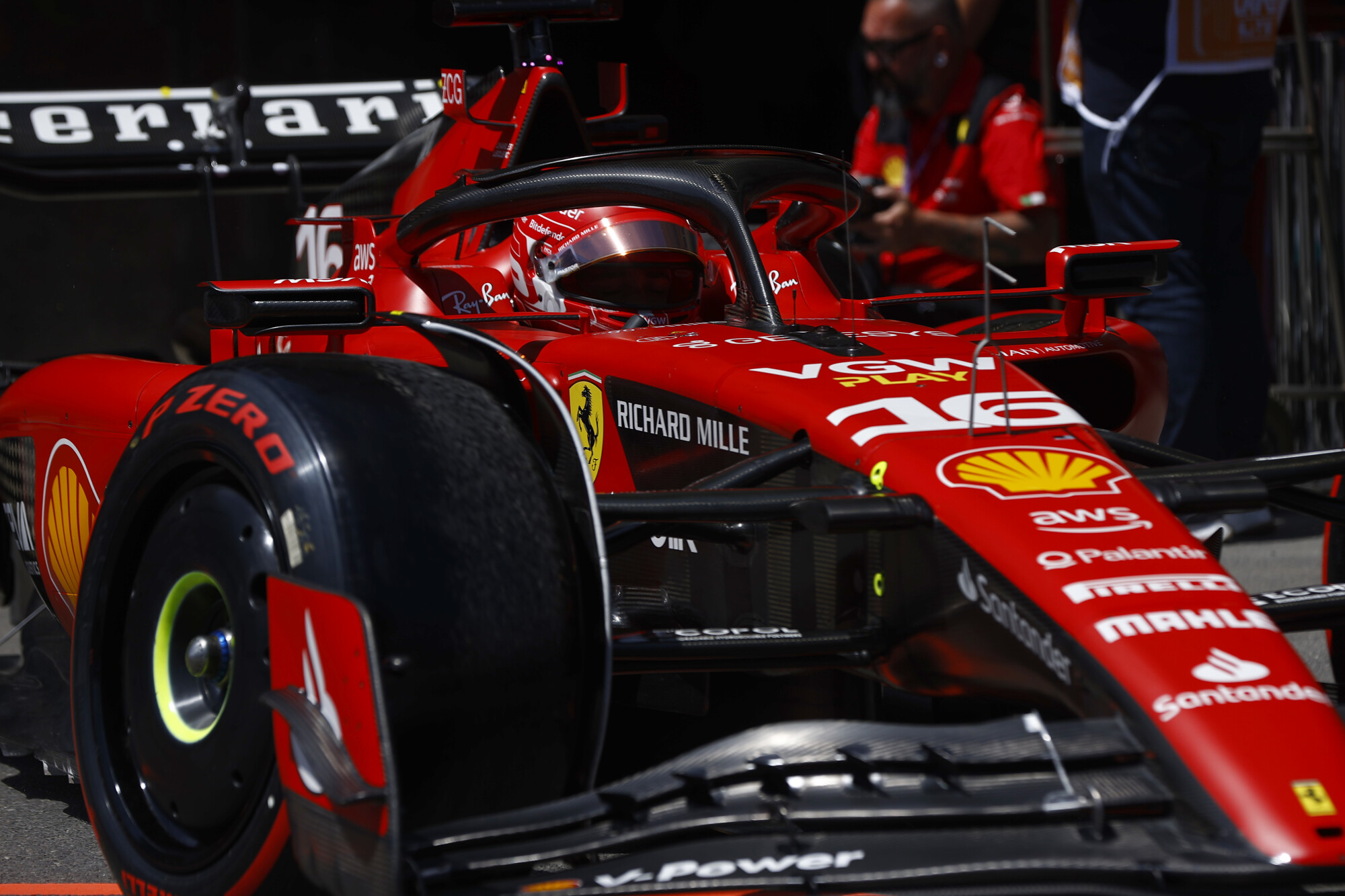 Charles Leclerc Ferrari Bakoe 2023