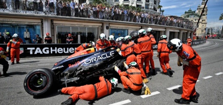 Crash Pérez GP Monaco
