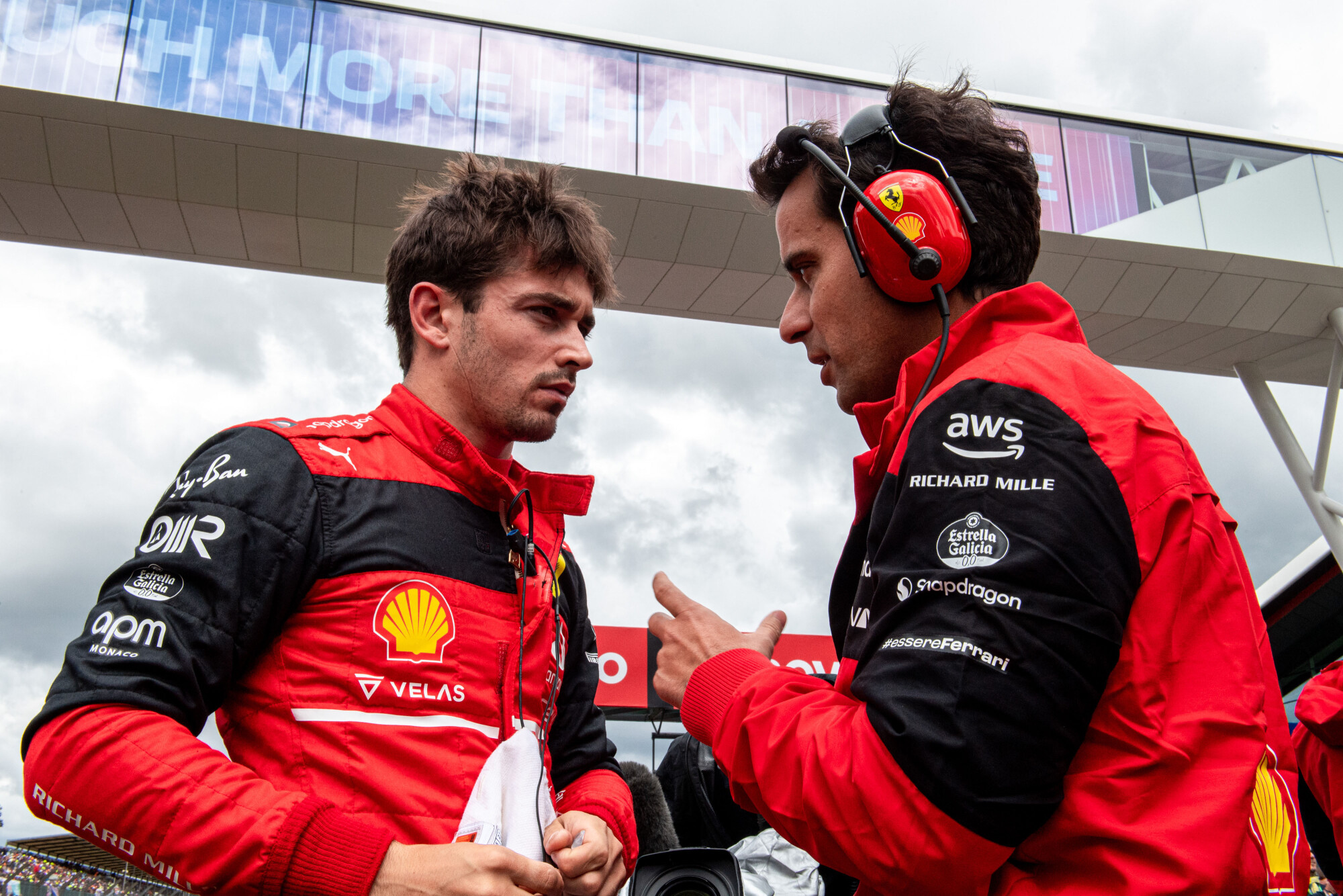 Charles Leclerc na afloop Silverstone