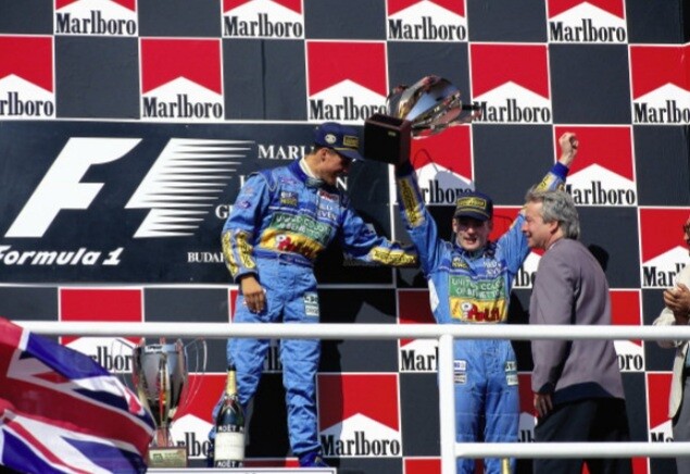 Jos Verstappen podium GP Hongarije 1994