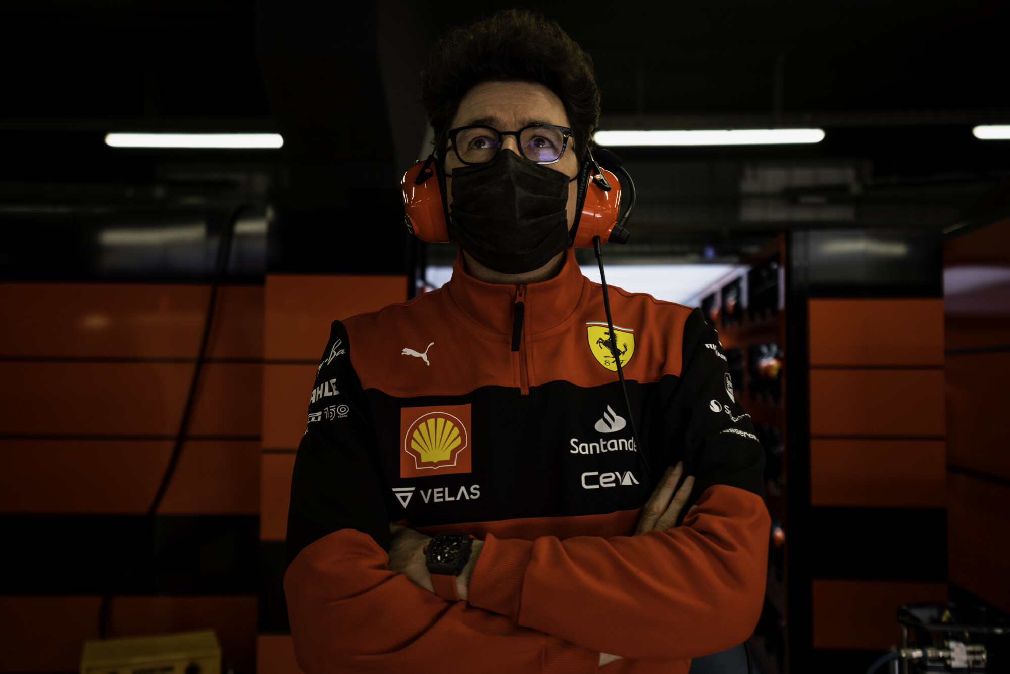 Mattia Binotto Barcelona testdagen 2022
