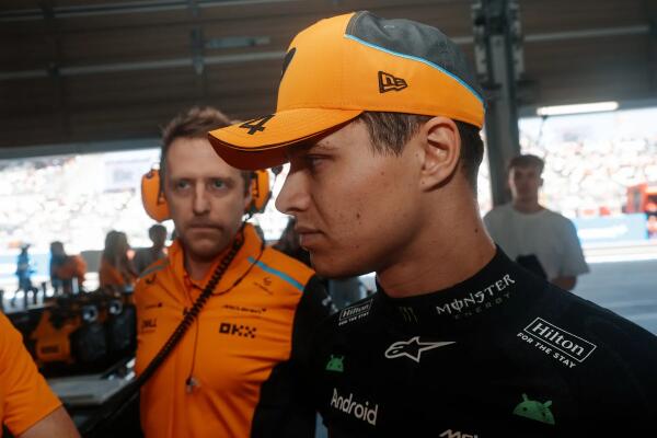 Lando Norris hoofd McLaren