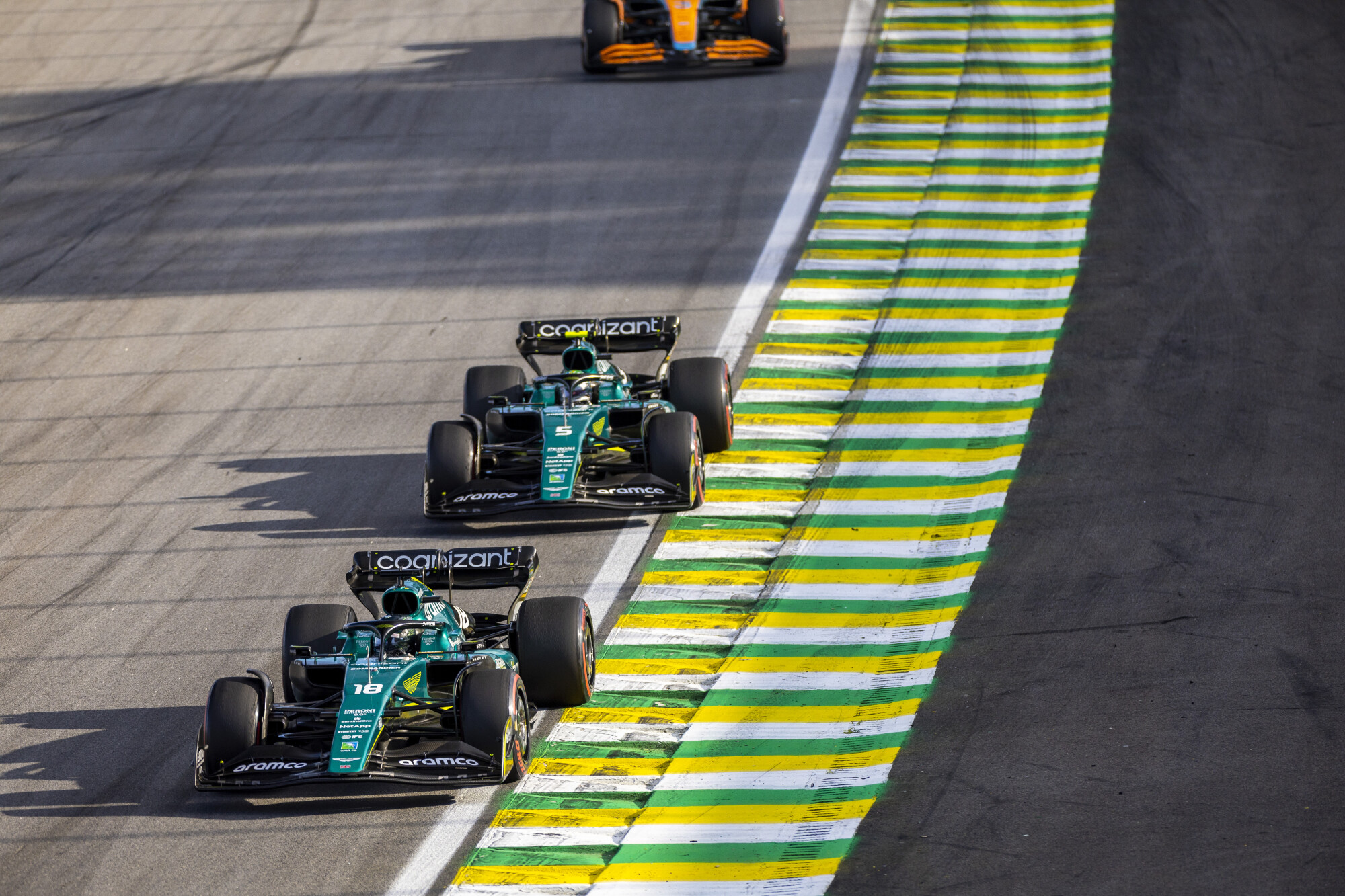 Vettel Stroll Aston Matin Brazilie