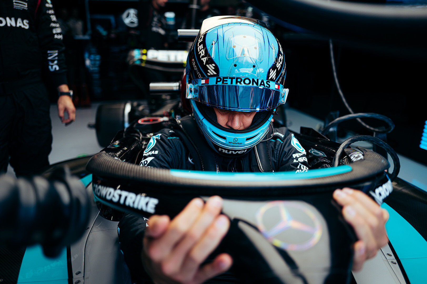 George Russell zaterdag Oostenrijk 2024