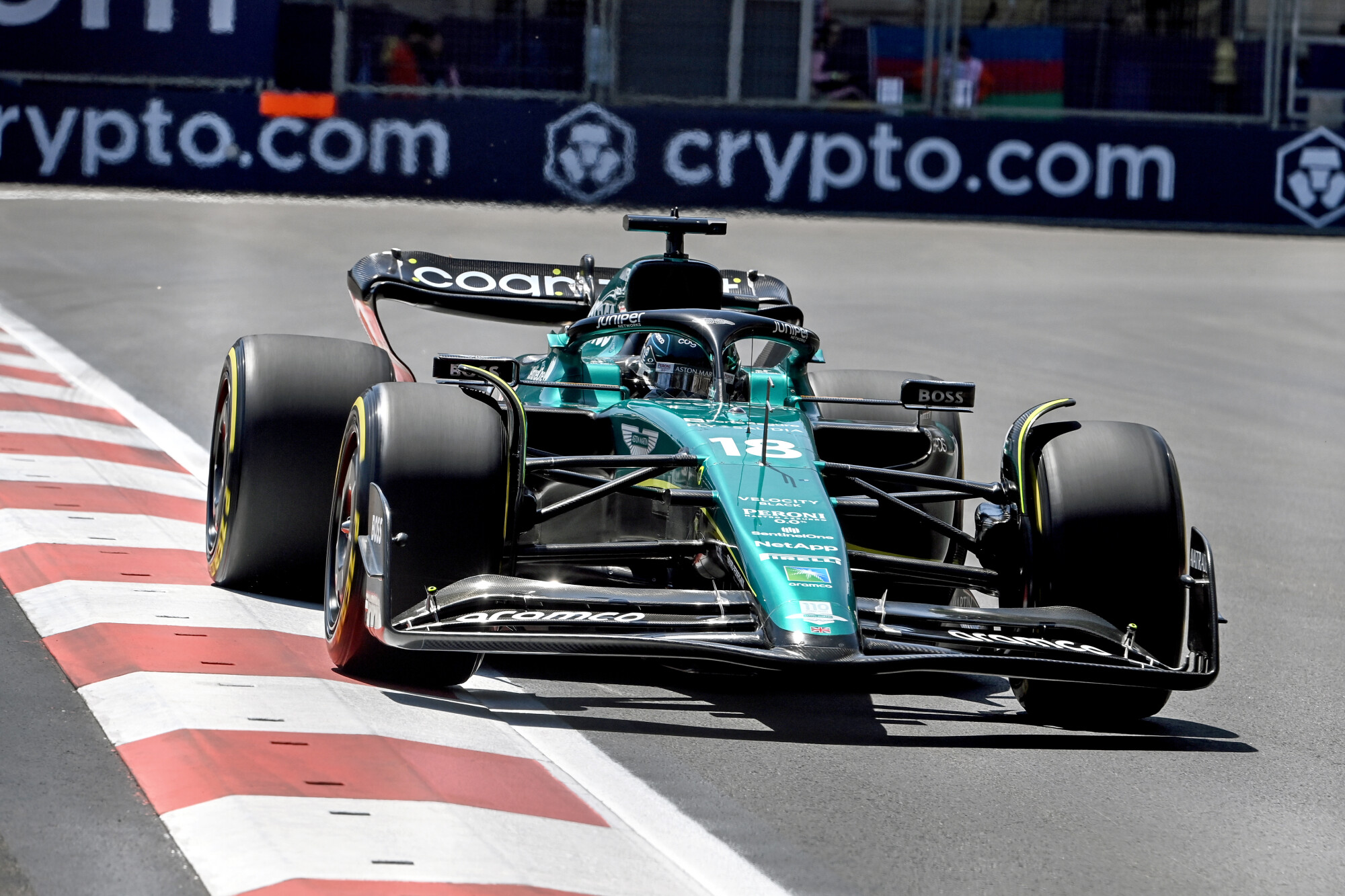 Stroll auto zondag Baku 2023