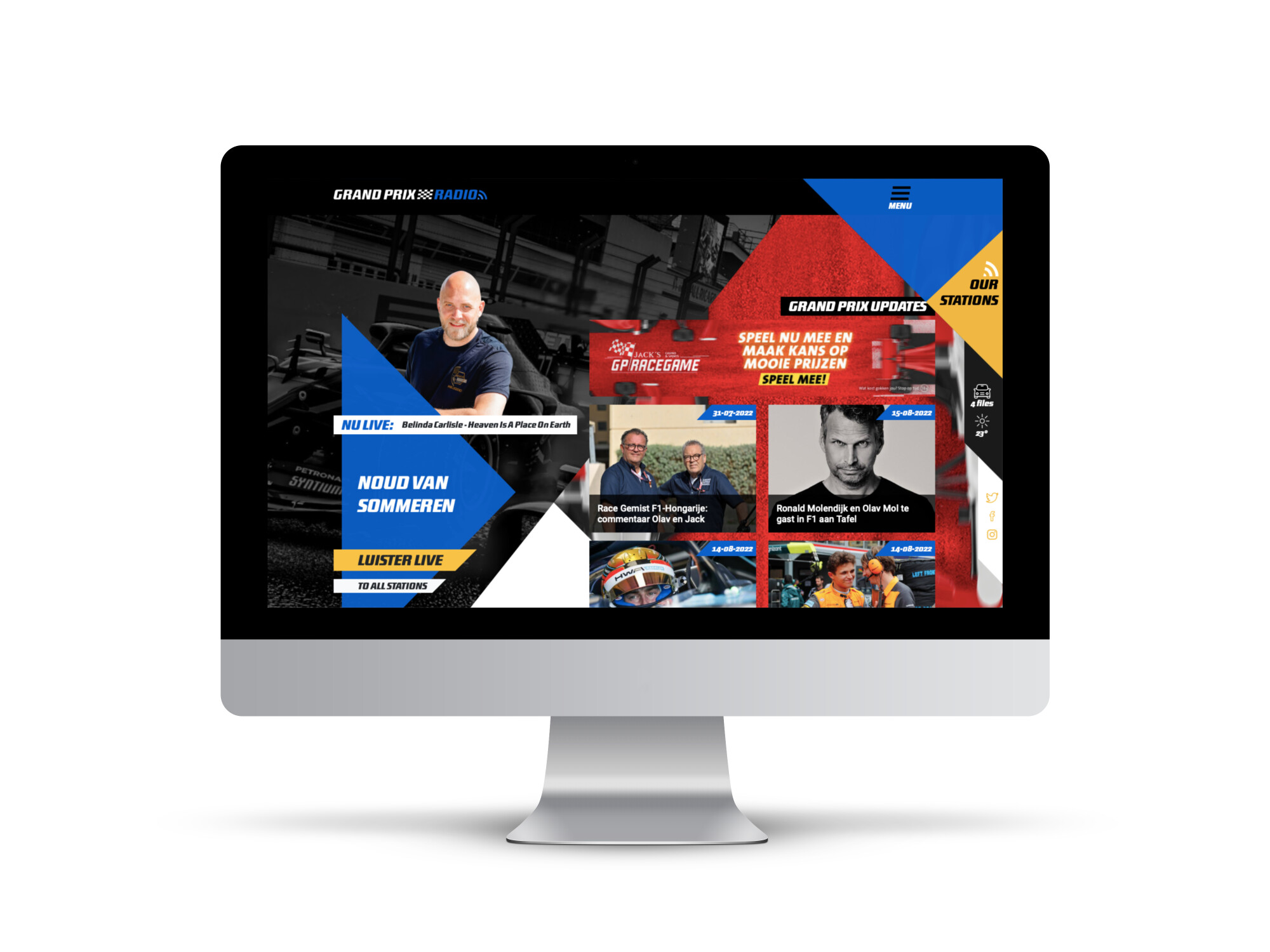 Mockup Grand Prix Radio