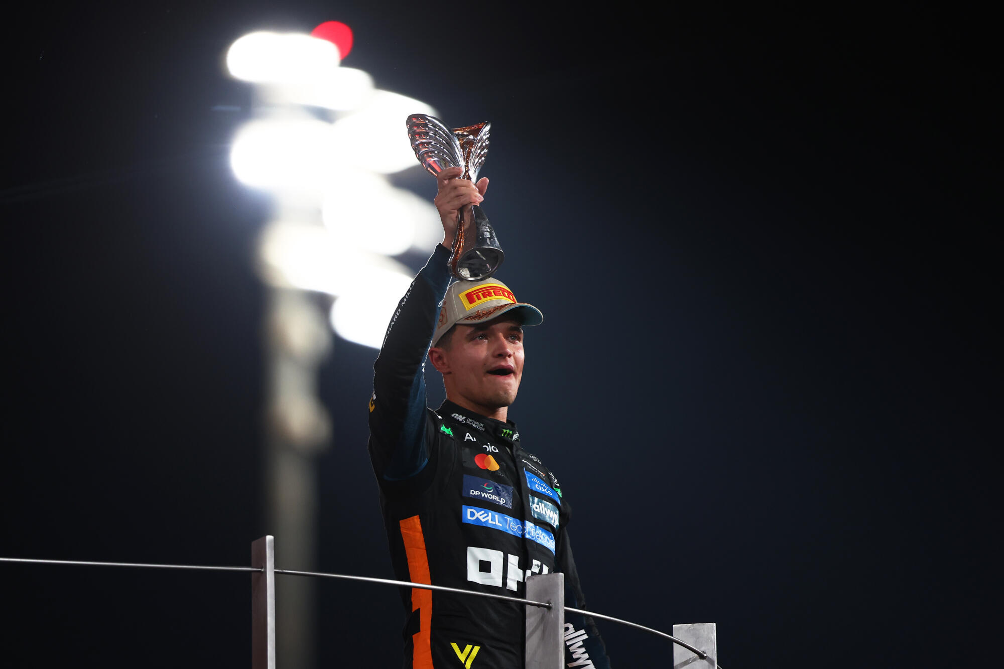 Lando Norris podium kampioen race zondag Abu Dhabi 2025