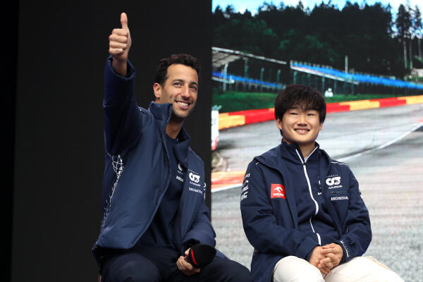 Tsunoda en Ricciardo, Spa, 2023