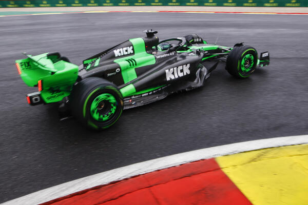 Bottas Kick Sauber regen Spa