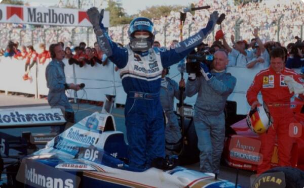 Damon Hill wereldkampioen 1996