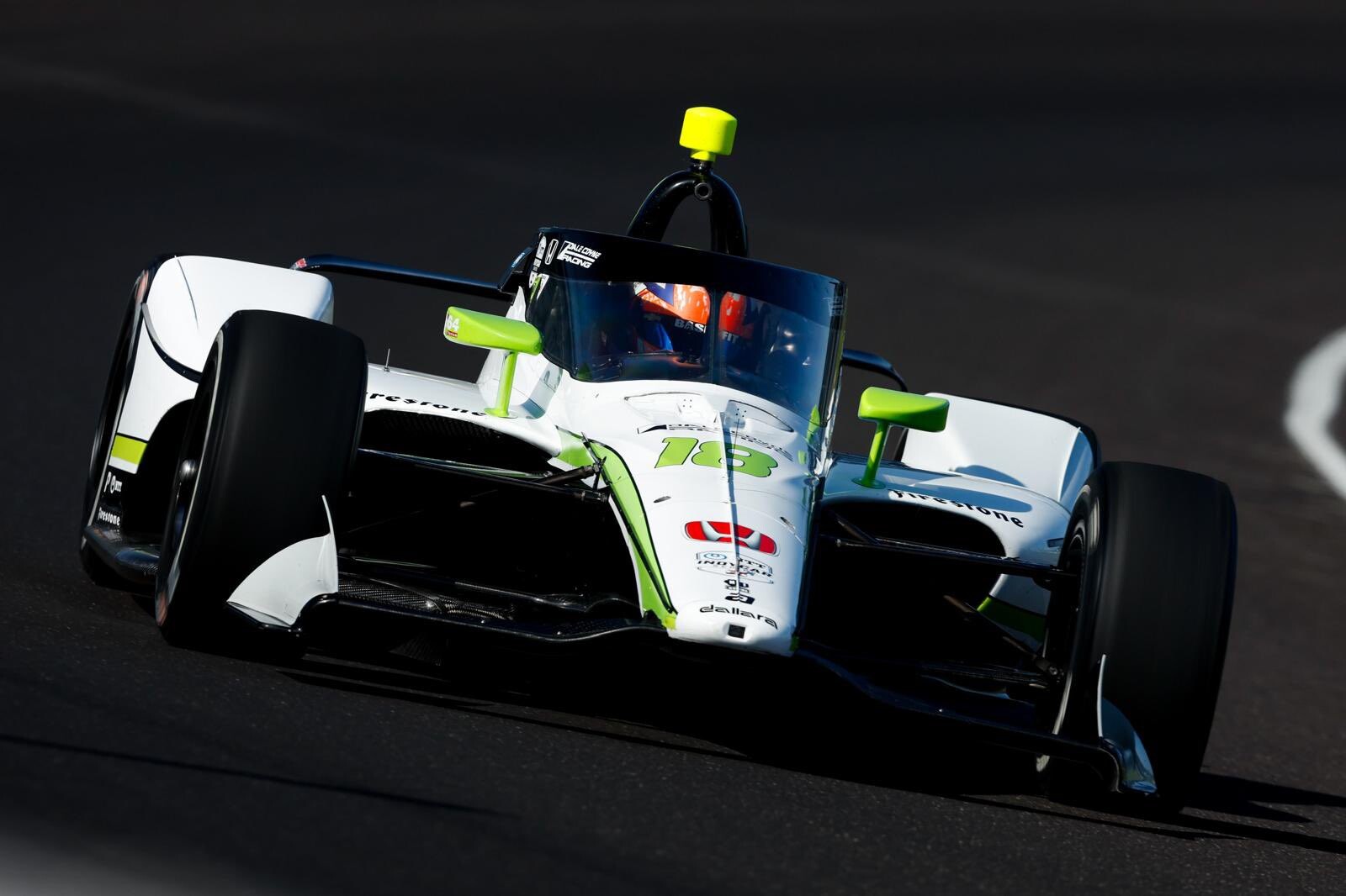 Rinus Veekay test met DCR auto