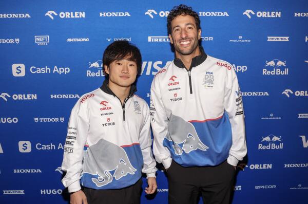 daniel ricciardo yuki tsunoda 2024