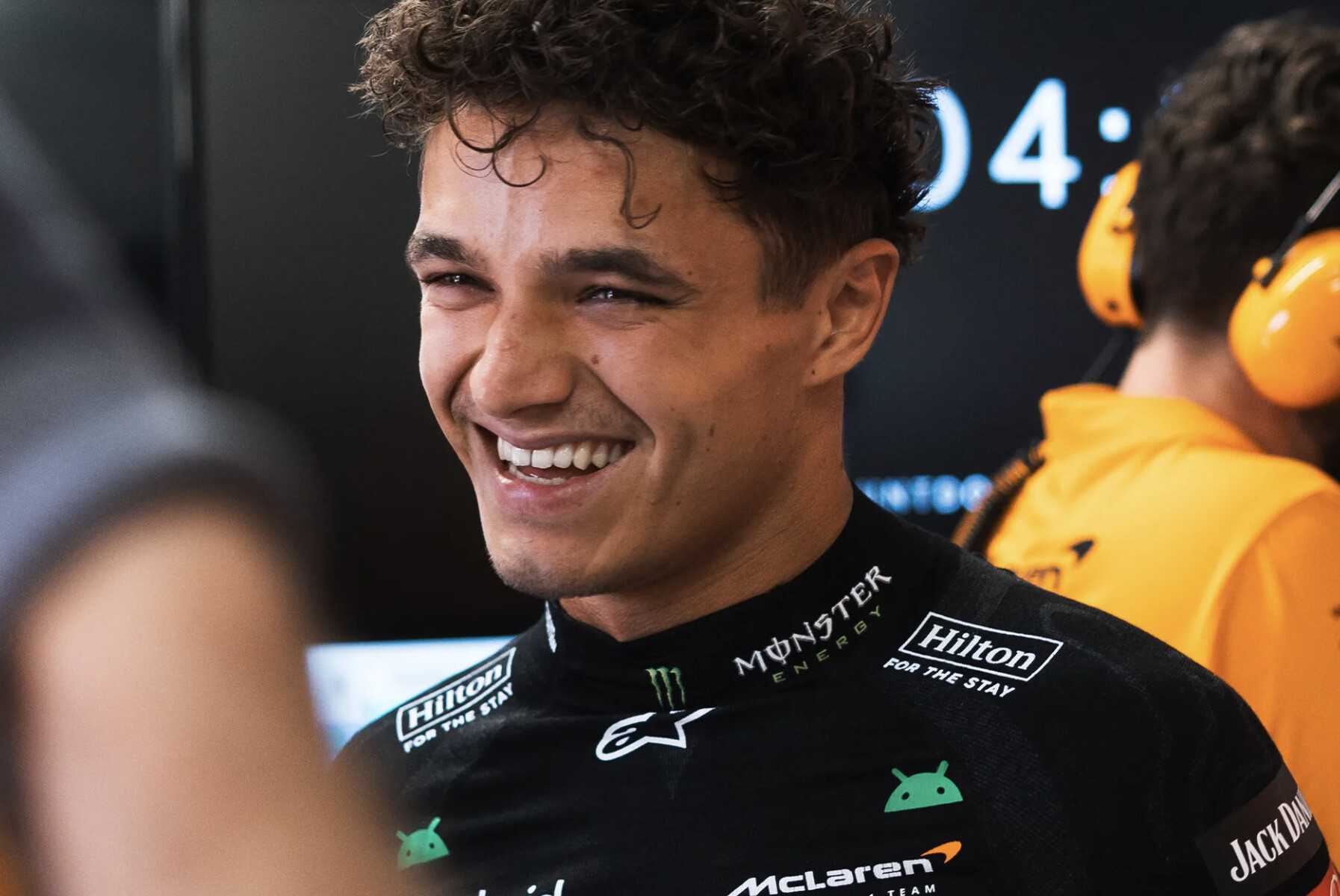 Lando Norris lachend Monza 2024