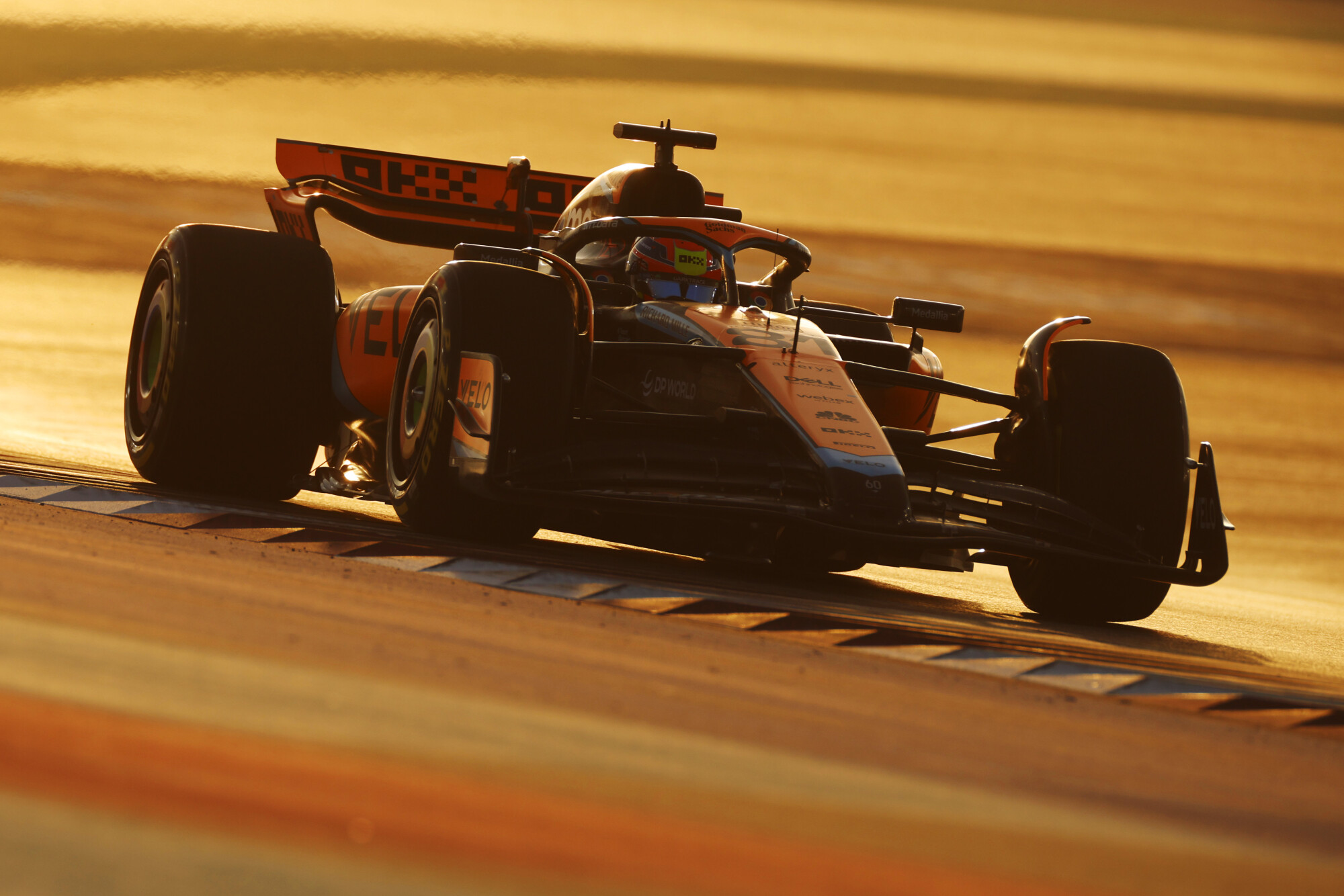 Piastri over kerbstones Qatar