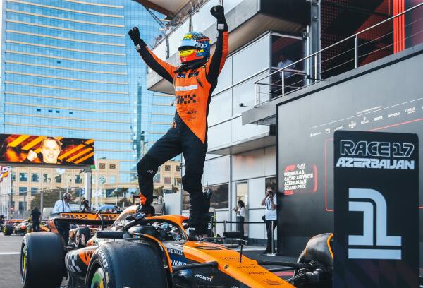 Piastri naoverwinning Baku Bakoe Azerbeidzjan