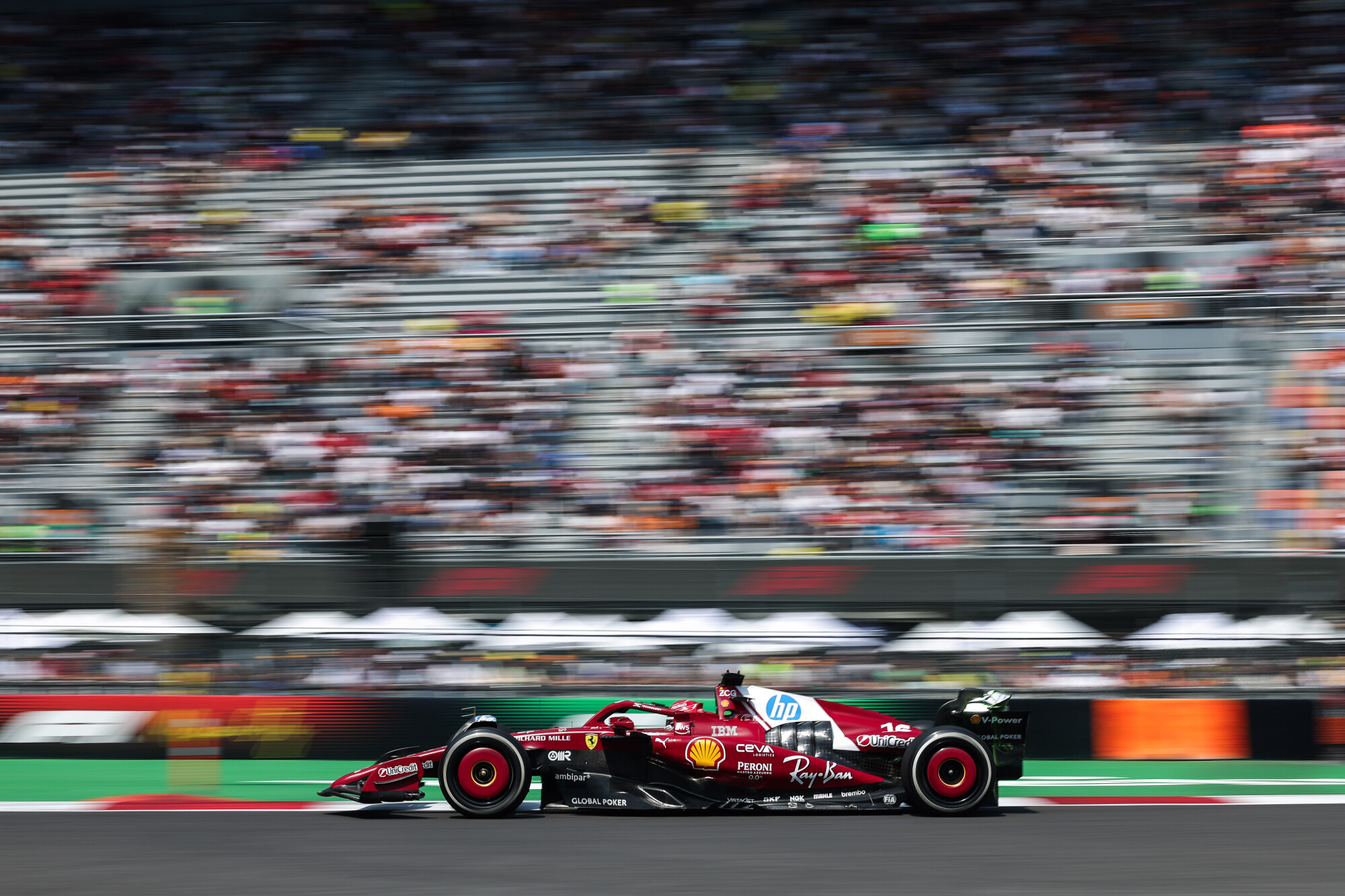 Charles Leclerc auto Mexico zaterdag 2025
