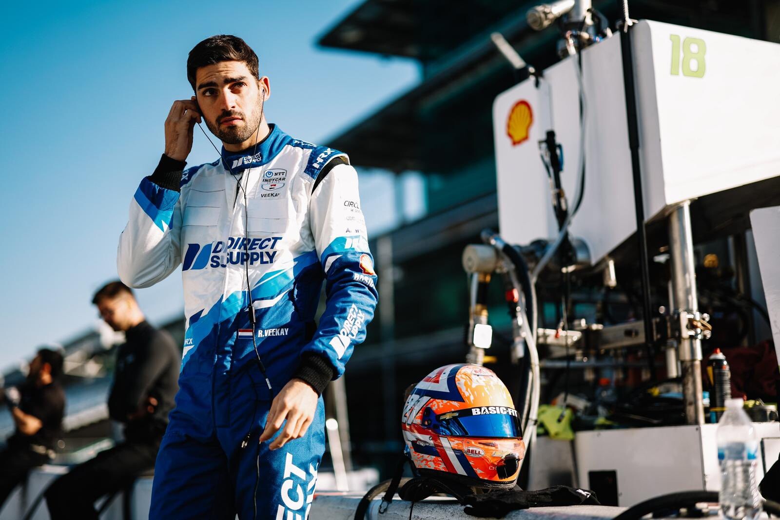 Rinus VeeKay test met DCR