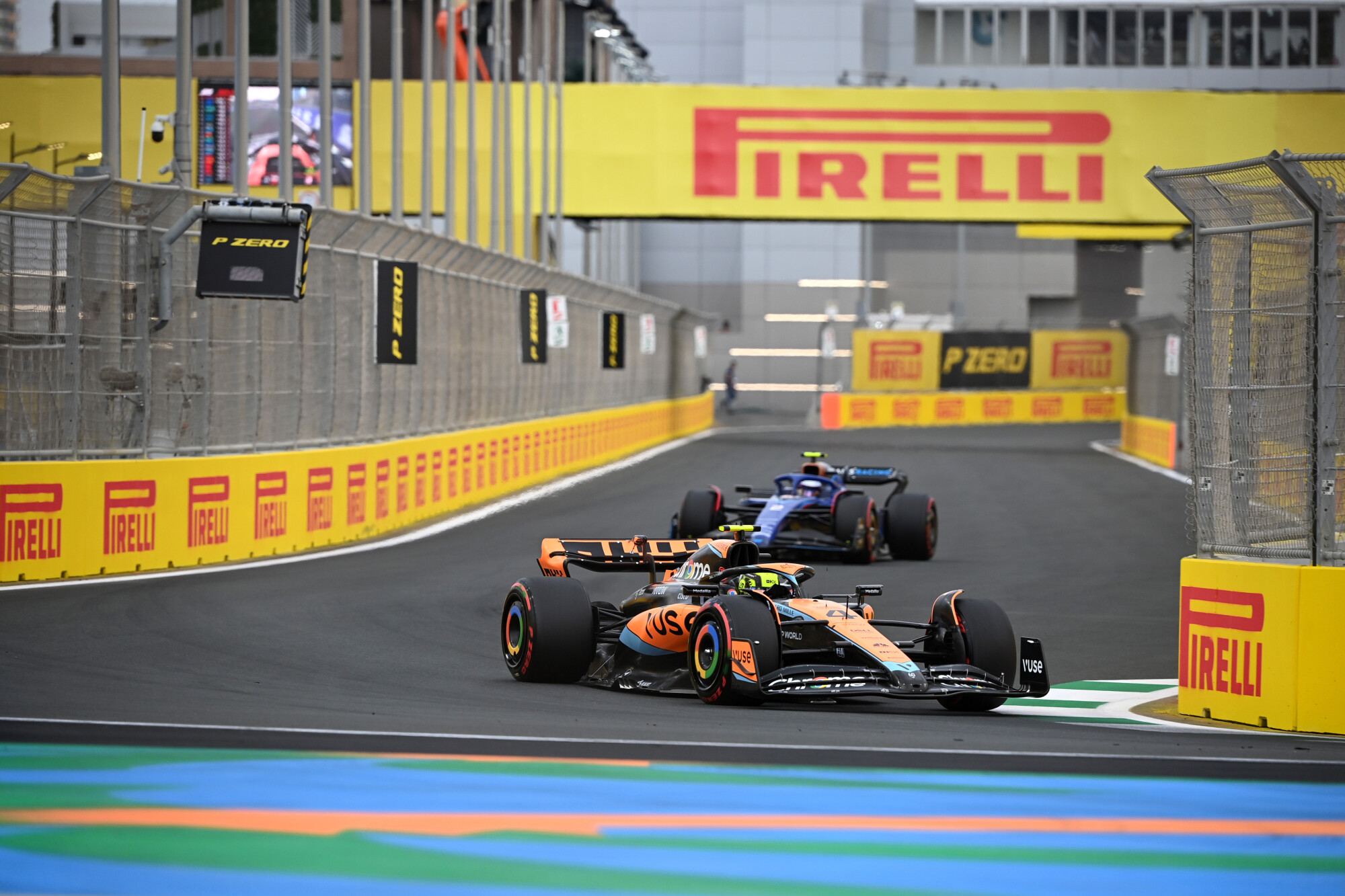 Lando Norris zaterdag Jeddah 2023