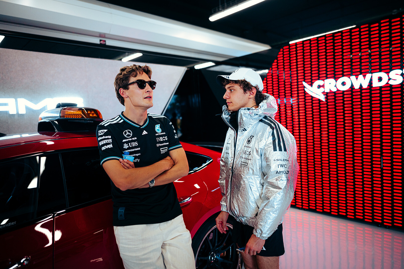 George Russell Kimi Antonelli Barcelona 2025