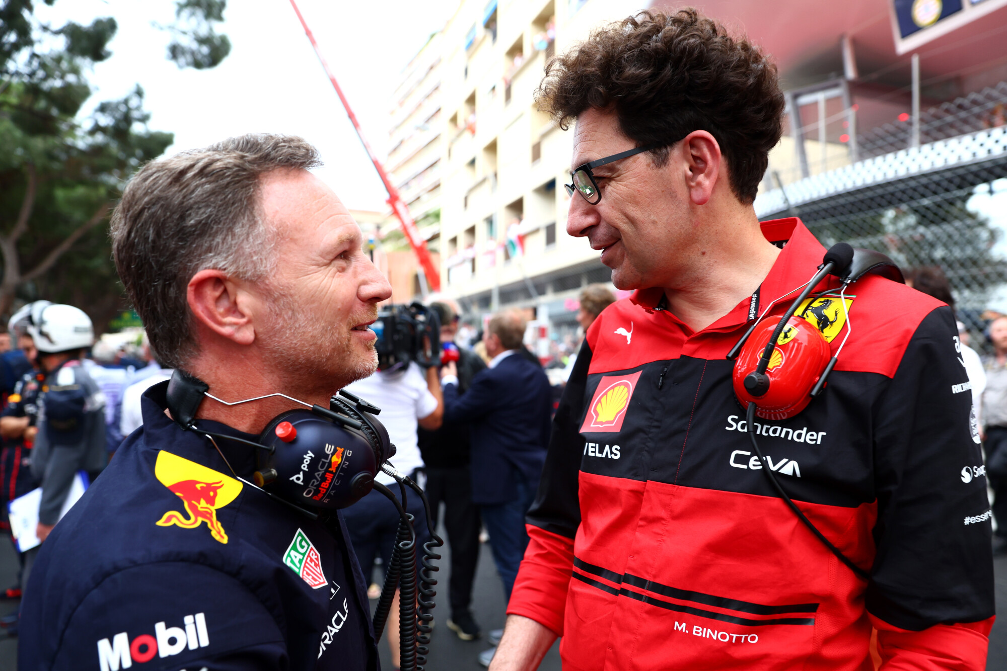 Christian Horner Mattia Binotto Monaco
