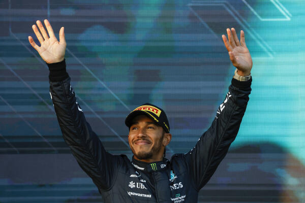 Lewis Hamilton podium Australië 2023