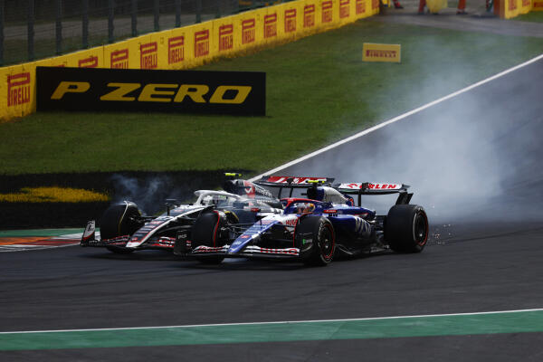 Crash hulkenberg en tsunoda Monza