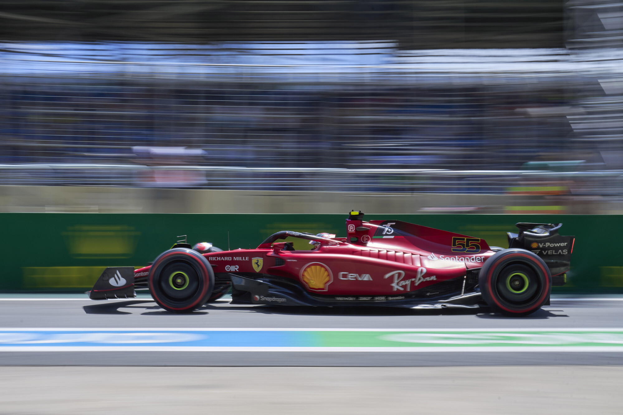 Carlos Sainz zaterdag Brazilië 2022
