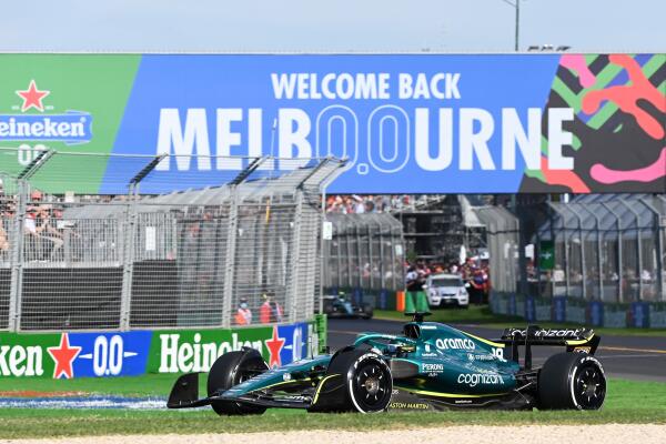 lance stroll aston martin melbourne australie